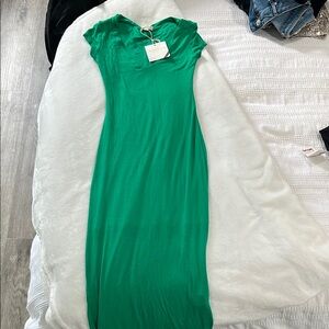 See You Monday Green Maxi Dress